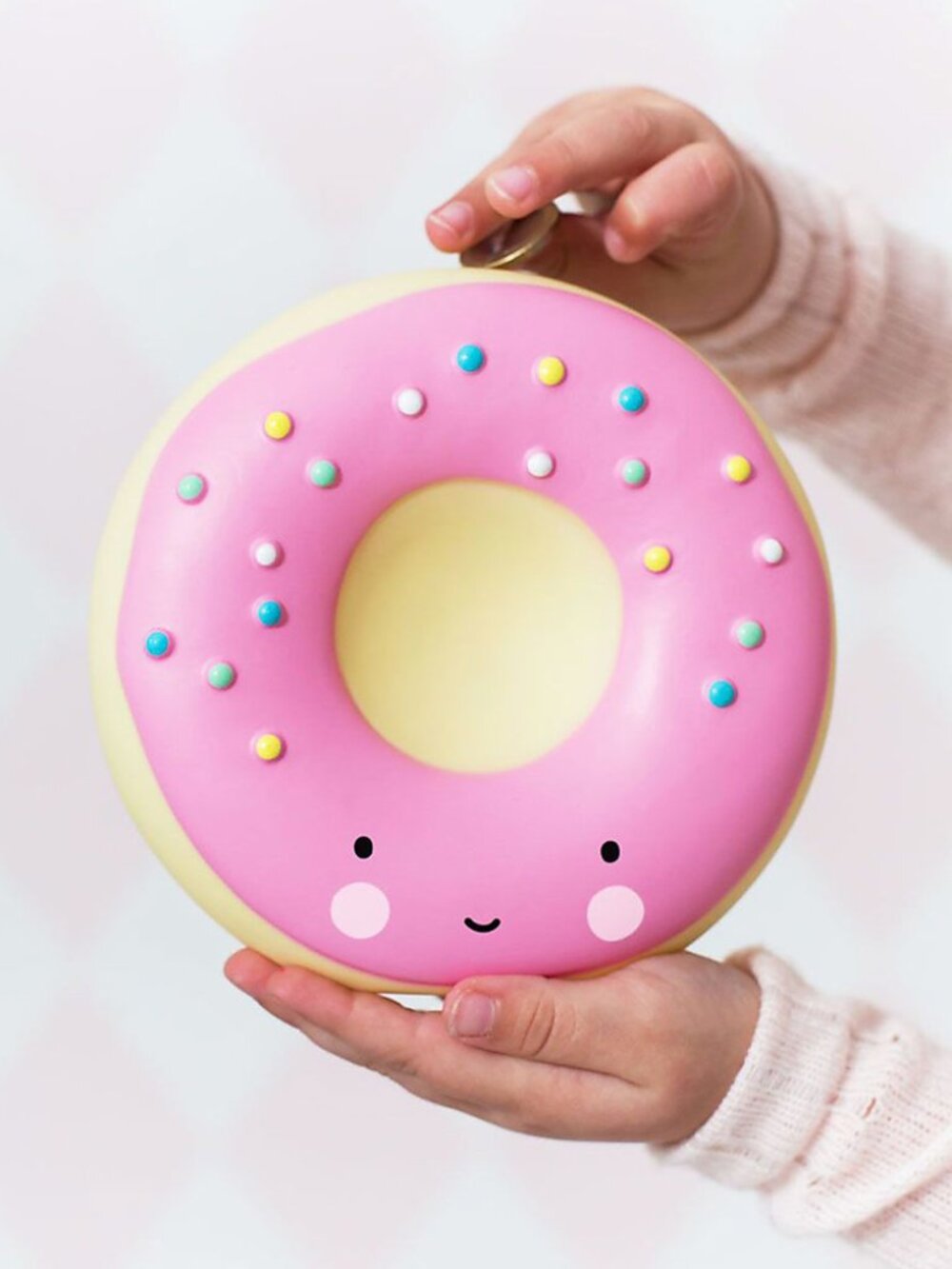 A Little Lovely Company Yellow Donut Money Box (Piggy Bank) Age 3+ New in Box